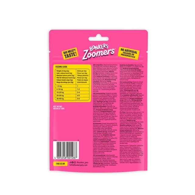 Bonkers Zoomers Smoky Bacon Flavour 85g - gallery image 2