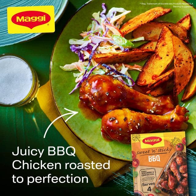 Maggi So Juicy Sweet & Sticky BBQ Chicken Herbs & Spices Recipe Mix 41g - gallery image 2