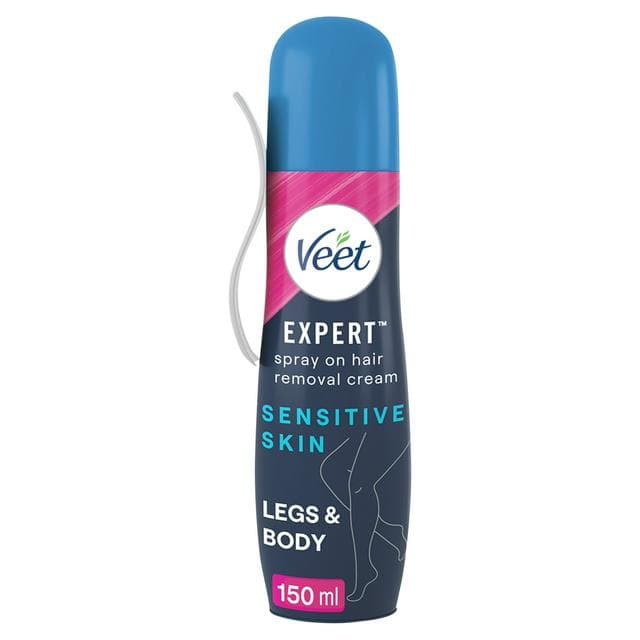 Veet Expert Spray on Hair Removal Cream Sensitive 150ml - gallery image 1