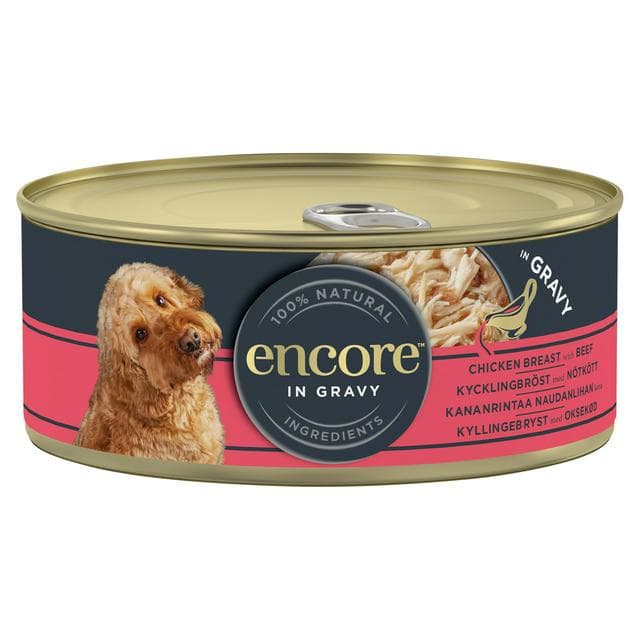 Encore Dog Food Chicken Breast with Beef In Gravy 156g - gallery image 1