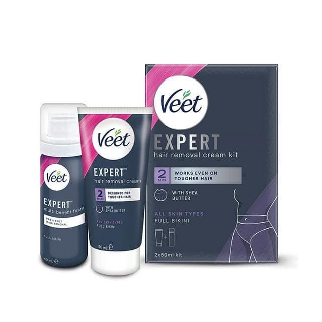 Veet Expert Hair Removal Cream Kit 2x50ml - gallery image 1