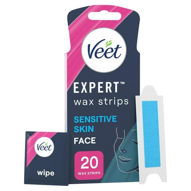 Veet Cold Wax Strips Face Sensitive x20 - gallery image 1