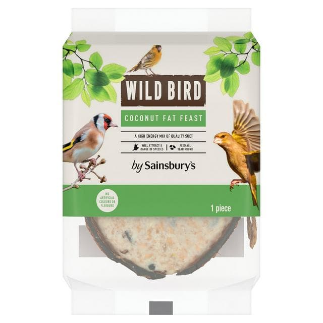 Sainsbury's Wild Bird Suet Half Coconut - gallery image 1