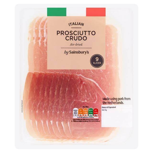 Sainsbury's Italian Prosciutto Crudo x9 120g - gallery image 1