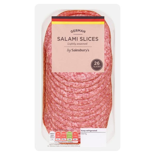Sainsbury's German Salami Slices x26 250g - gallery image 1