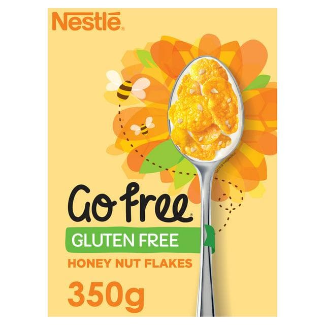 Nestle Go Free Gluten Free Honey Nut Flakes Cereal 350g - gallery image 1