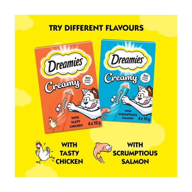 Dreamies Creamy 4 x 10g Cat & Kitten Treat with Chicken - gallery image 5