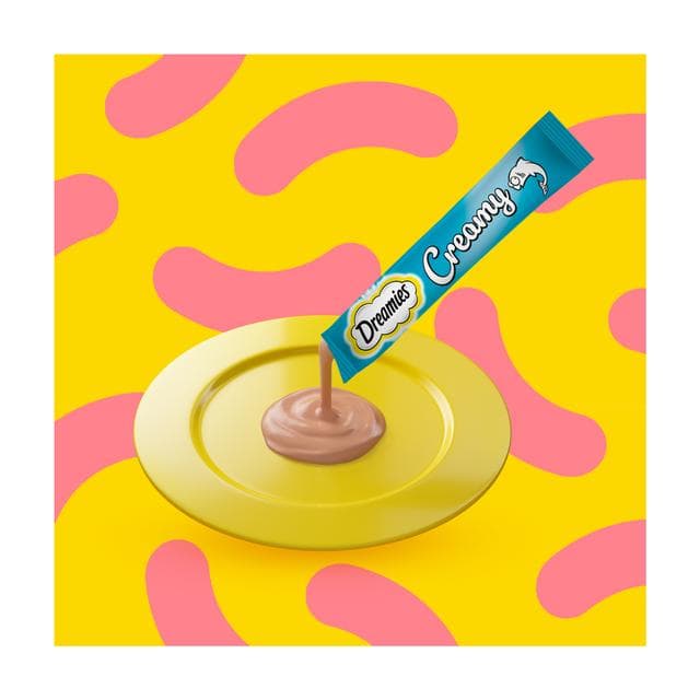 Dreamies Creamy 4 x 10g Cat & Kitten Treat with Scrumptious Salmon Flavour - gallery image 3