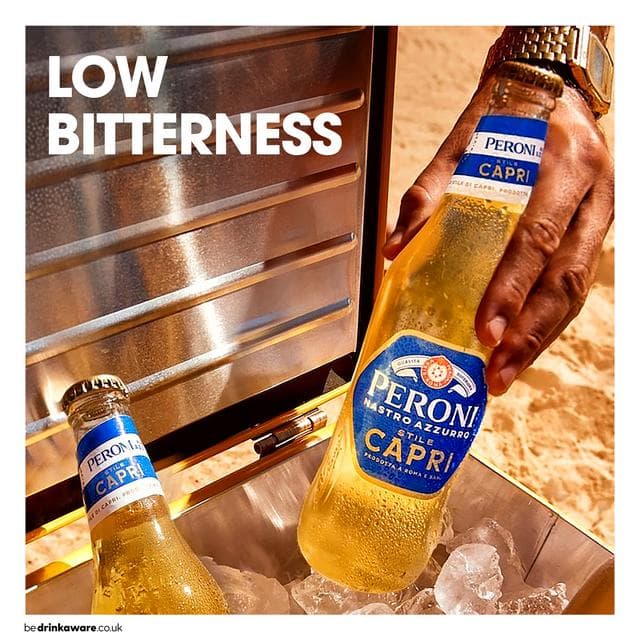 Peroni Nastro Azzurro Stile Capri Beer Lager Bottles 3x330ml - gallery image 5