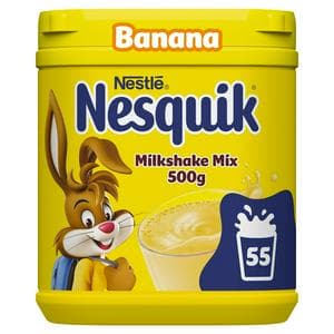 Nesquik Banana Flavoured Milkshake Powder 500g Tub