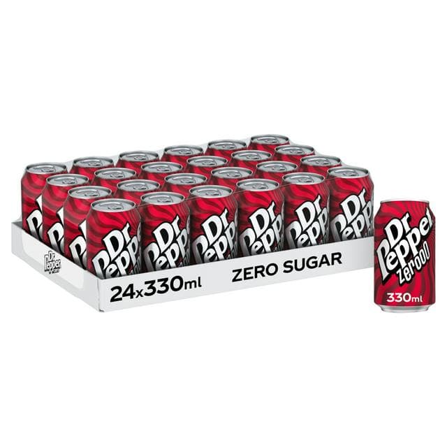 Dr Pepper Zero 24x330ml - gallery image 1