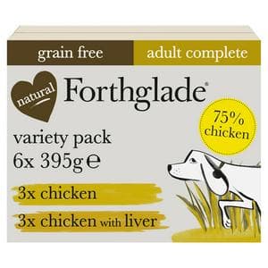 Forthglade Variety Pack Complete Meal Adult Dog Food 1 Year+ 6x395g