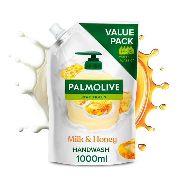 Palmolive Naturals Milk & Honey Handwash Soap Refill 1000ml - gallery image 1