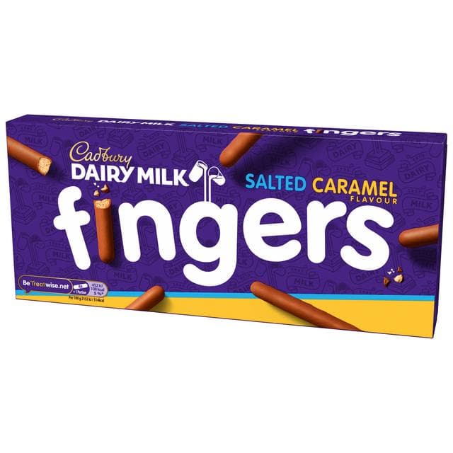 Cadbury Dairy Milk Fingers Salted Caramel Flavour Biscuits 114g - gallery image 5