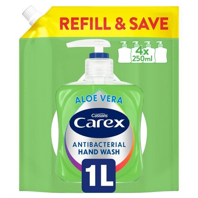 Carex 1L Aloe Vera Hand Wash Refill Pack - gallery image 1