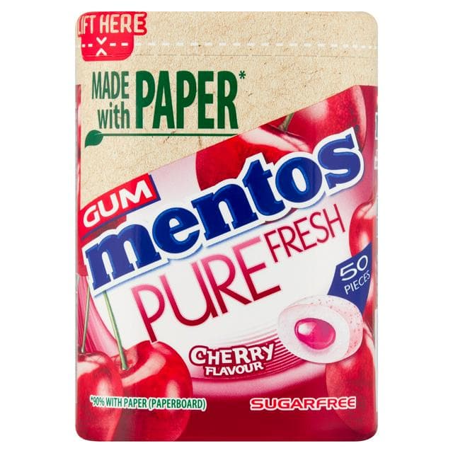 Mentos Gum Pure Fresh Cherry x50 97g - gallery image 1