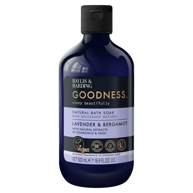 Baylis & Harding Lavender & Bergamot Goodness Natural Bath Soak 500ml - gallery image 1