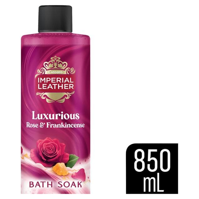 Imperial Leather 850ml Luxurious Rose & Frankincense Bath Soak - gallery image 1