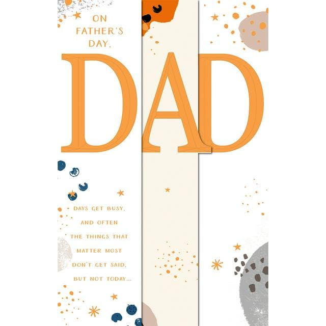 Gibson Dad Distinguished Admired Loved Happy Father's Day Greeting Card - gallery image 1