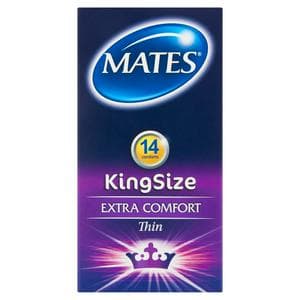 Mates King Size Extra Comfort Condoms x14