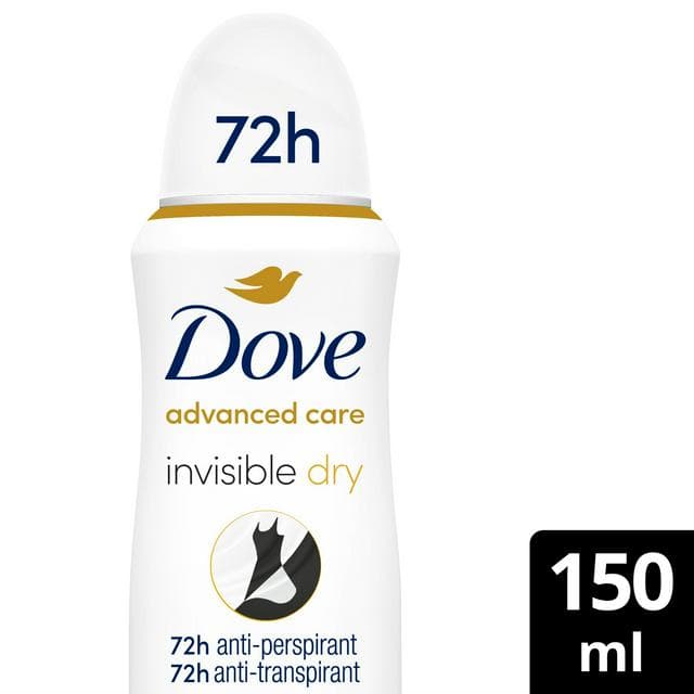 Dove Women Invisible Dry 72h Advanced Care Antiperspirant Deodorant 150ml - gallery image 1