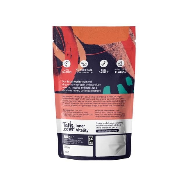 Tails.com Inner Vitality Superfood Bites Salmon with Carrot & Thyme 80g - gallery image 3