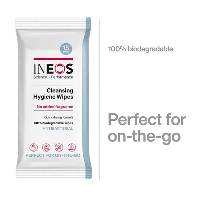 Ineos Antibacterial Sanitiser Wipes x15 - gallery image 2