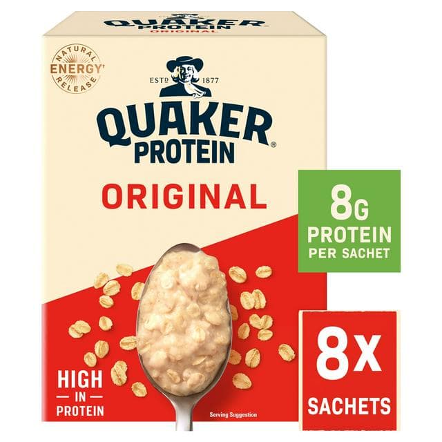 Quaker Oat So Simple Protein Original Porridge Sachets 8x37.75g - gallery image 1