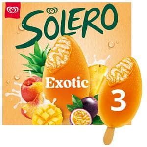 Solero 3 x 90ml Exotic Ice Cream Lollies