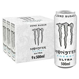 Monster Energy Drink Ultra Zero Sugar 9x500ml