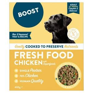 Boost Dog Food Chicken with Superfoods Complete Meal for Adult Dogs 400g
