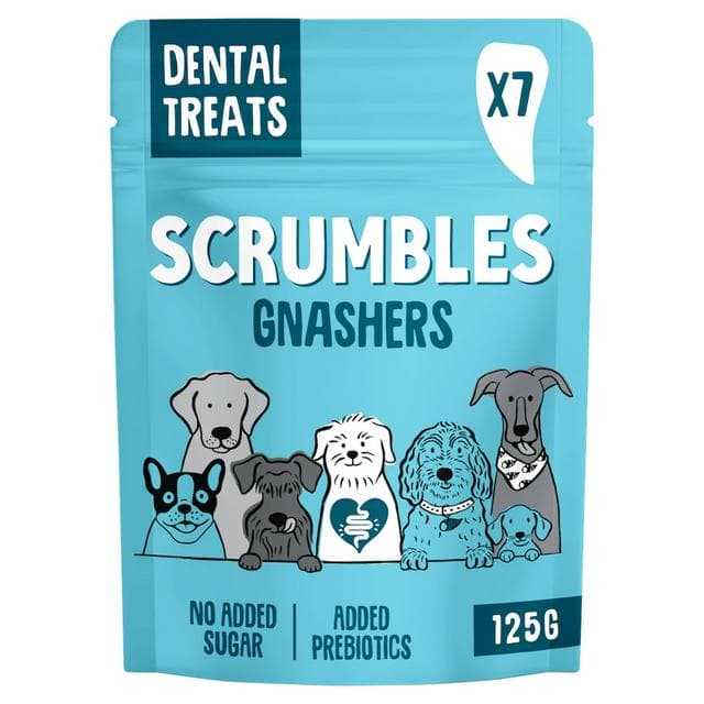 Scrumbles Plant Based Gnashers Dental Treats For Dogs 125g x7 - gallery image 1