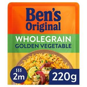 Ben's Original Wholegrain Golden Vegetable Microwave Rice 220g