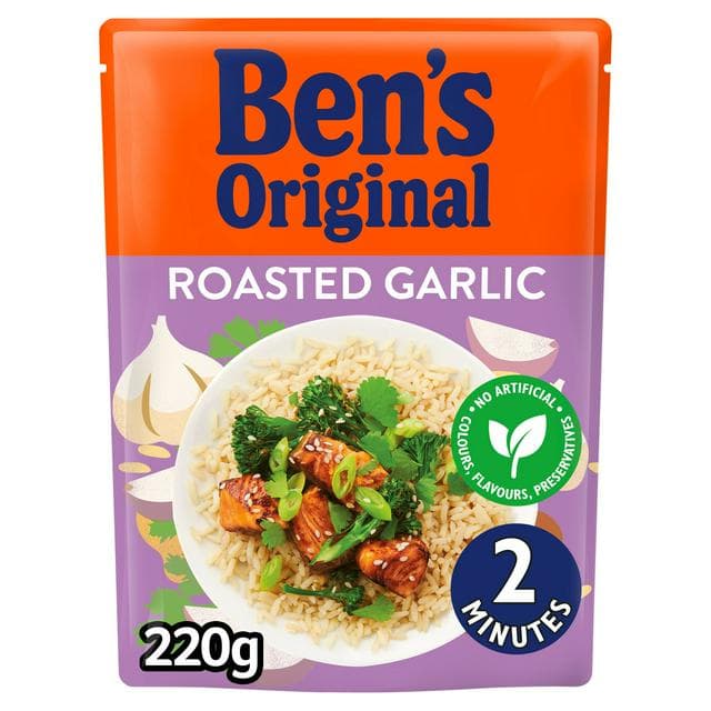 Ben's Original Roasted Garlic Microwave Rice 220g - gallery image 1