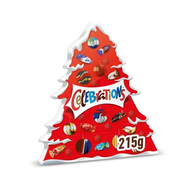 Celebrations Chocolate Christmas Tree Advent Calendar 215g - gallery image 1