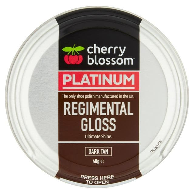 Cherry Blossom Platinum Regimental Gloss Dark Tan 40g - gallery image 1