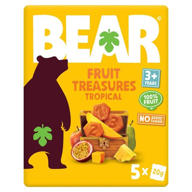 BEAR Fruit Treasures Tropical 5x20g - gallery image 1