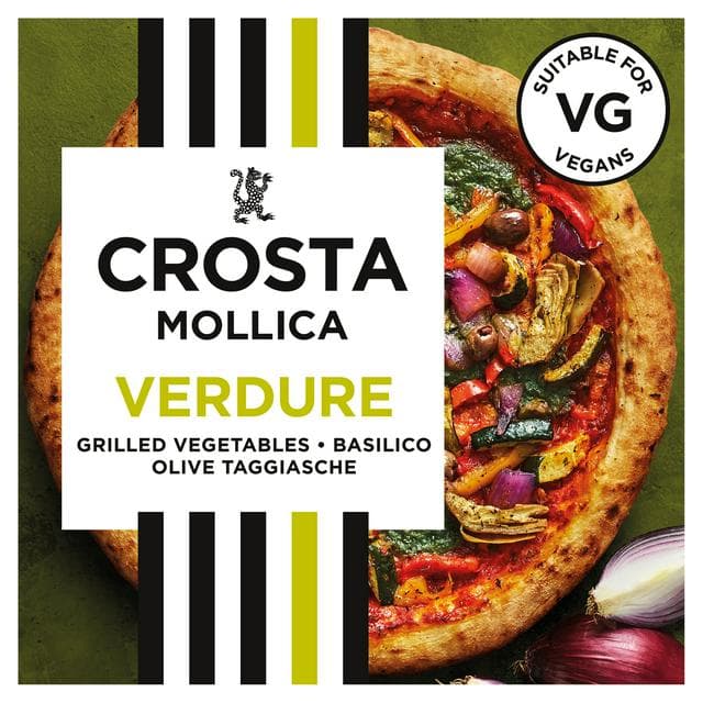 Crosta & Mollica Verdure Sourdough Pizza Grilled Vegetables, Taggiasca Olives & Basil Sauce 471g - gallery image 1