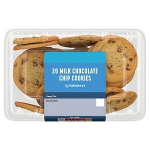 Sainsbury's Milk Chocolate Chip Cookies x20 220g