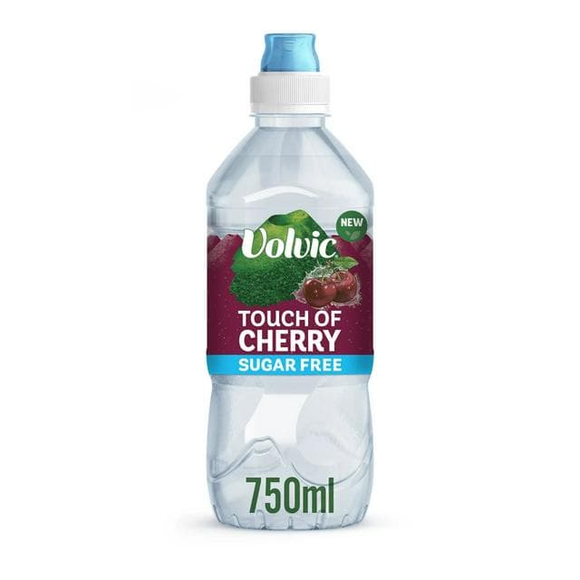Volvic 750ml Touch of Fruit Sugar Free Cherry Flavoured Water - gallery image 1