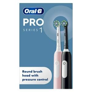 Oral-B Pro Series 1 Pink & Black Electric Toothbrushes