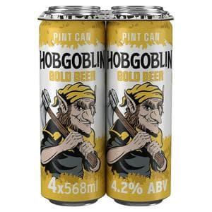 Hobgoblin Gold Ale Beer Pint Can 4x568ml