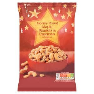 Sainsbury's 350g Honey Roast Maple Peanuts & Cashews