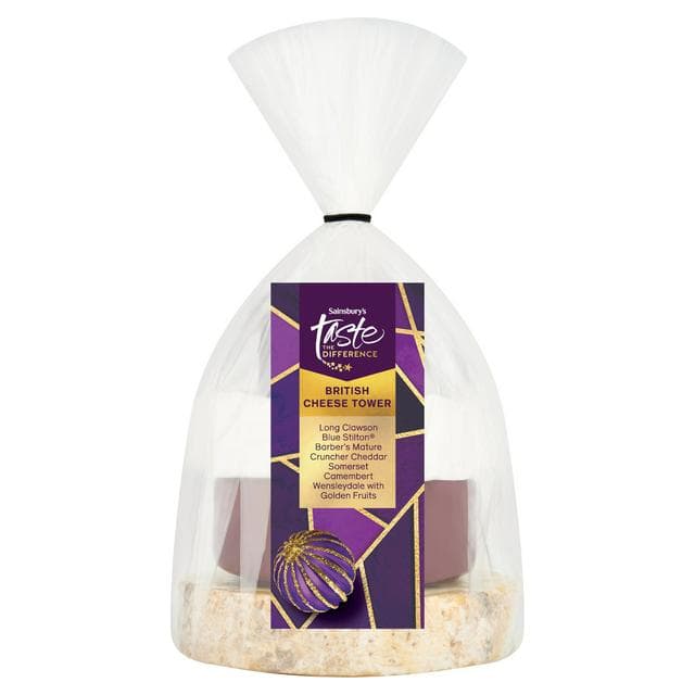 Sainsbury's British Cheese Tower, Taste The Difference 920g - gallery image 1