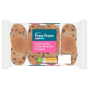 Sainsbury's Free From Chocolate Brioche Rolls 176g