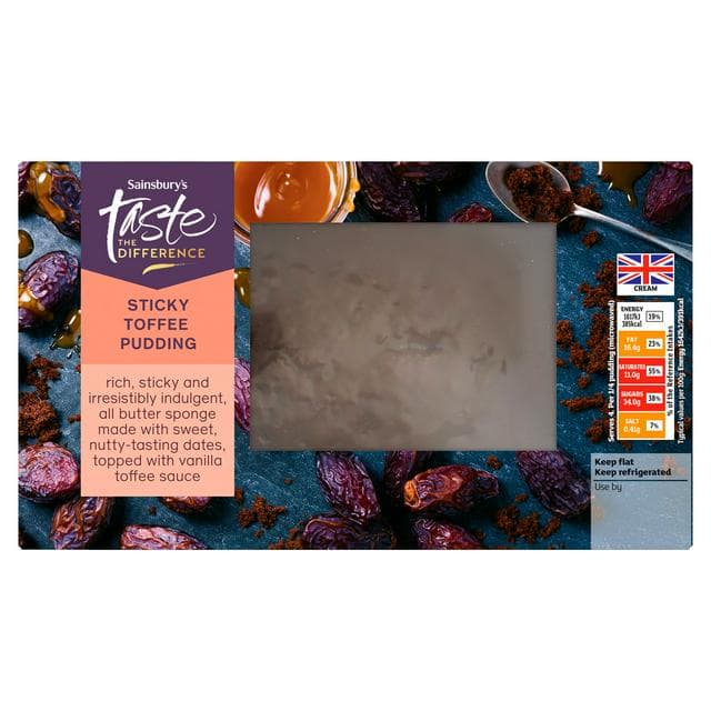 Sainsbury's Sticky Toffee Pudding, Taste the Difference 400g - gallery image 1