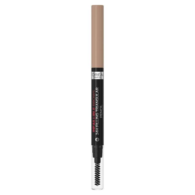 L'Oréal Paris Infallible 24H Brow Filling Triangular Pencil 6.0 Dark Blonde - gallery image 1