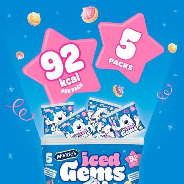 McVitie's Iced Gems Multipack Biscuits 5x23g - gallery image 5