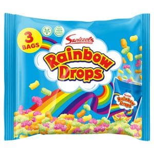 Swizzels Rainbow Drops Bags 96g x3