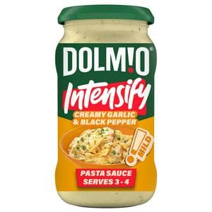 Dolmio Intensify Mild Creamy Garlic & Black Pepper Pasta Sauce 390g